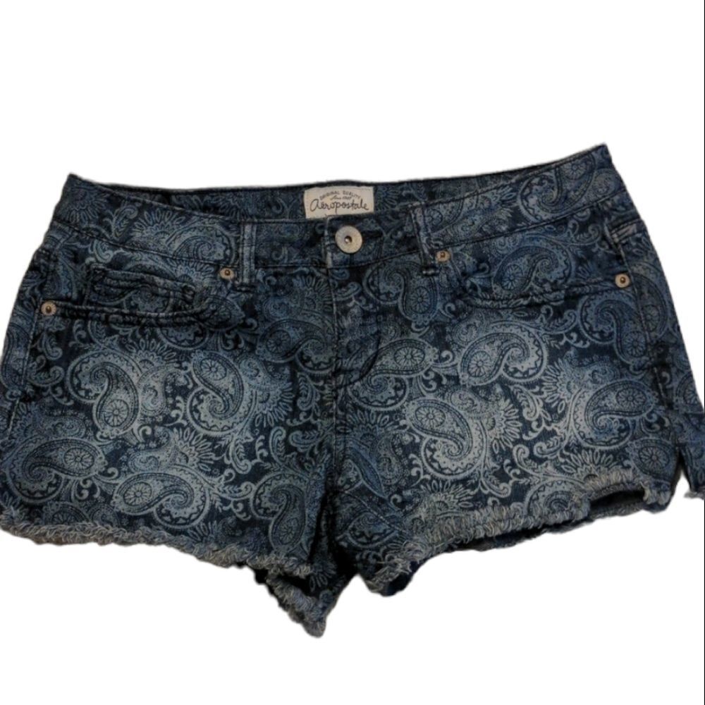 Aeropostale womens Printed jean shorts size 5/6🌈5 for $25